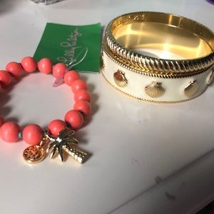 lilly pulitzer bracelet set🐚